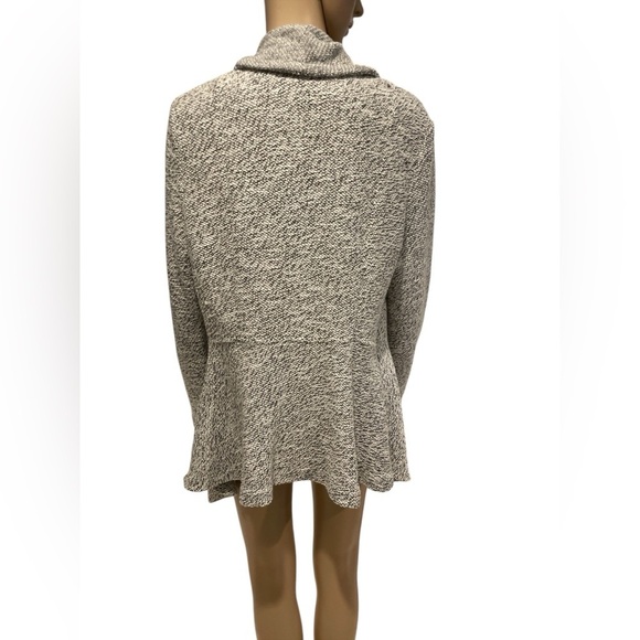 BNCI Womens Tweed Drape Front Shawl Collar Cardigan size L - Picture 4 of 4